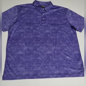 (#15) Callaway Optidri Men’s Purple Performance Polo
